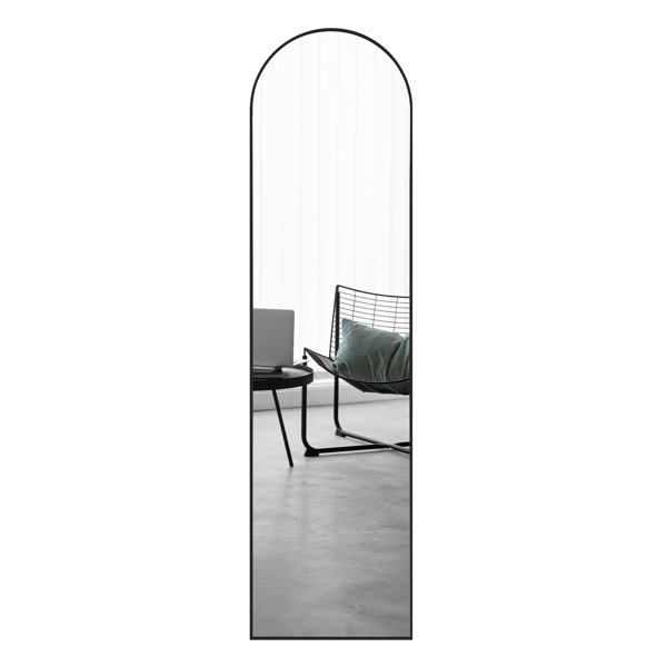Ebern Designs Nayelis Arch Metal Floor Mirror & Reviews Wayfair